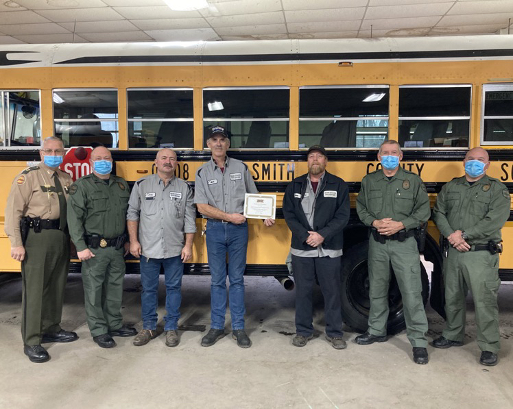 Smith County Schools Transportation Department receives Certificate of Excellence