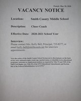 Cheer Coach - Smith County Middle School